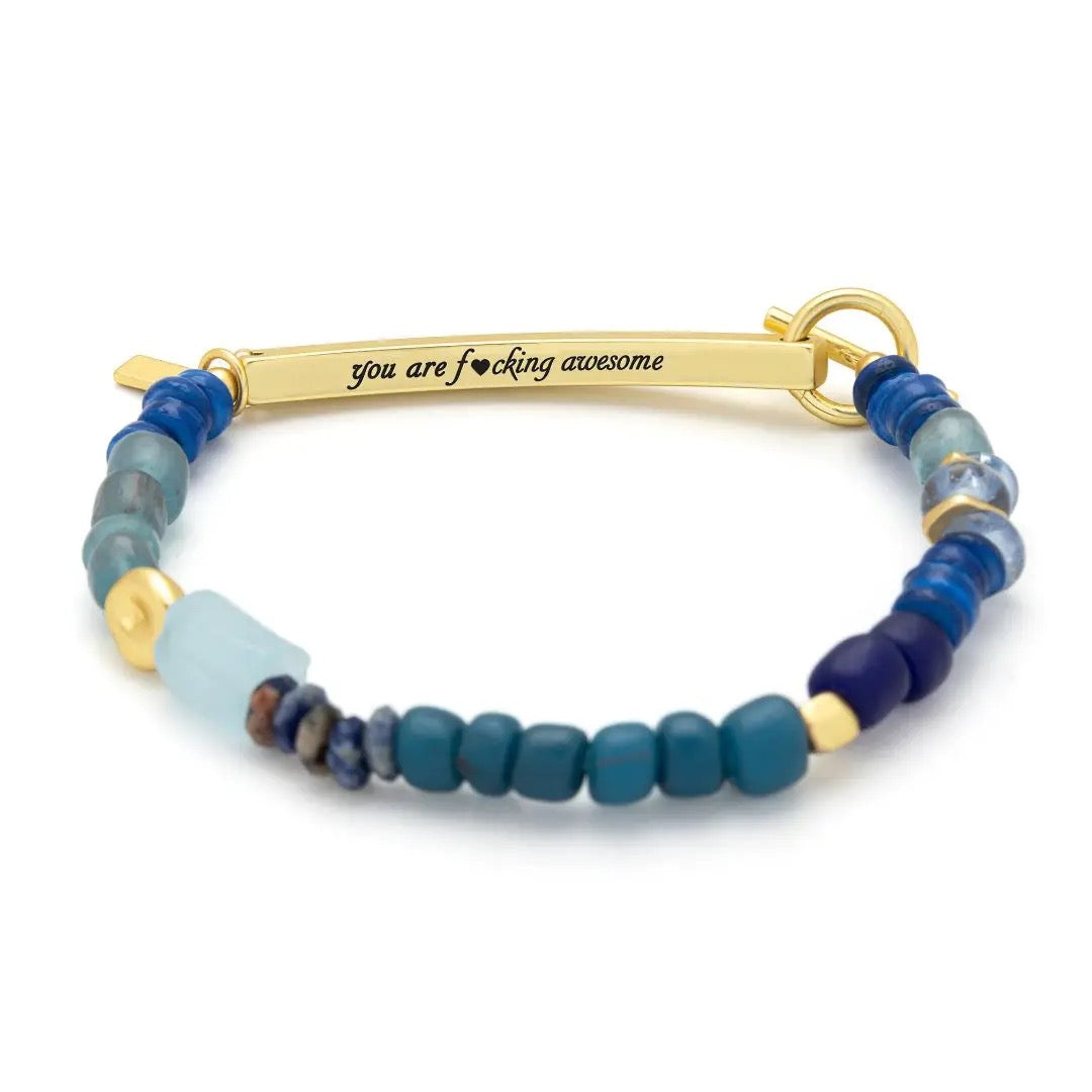 Hidden Message Bracelet - You Are F*cking Awesome
