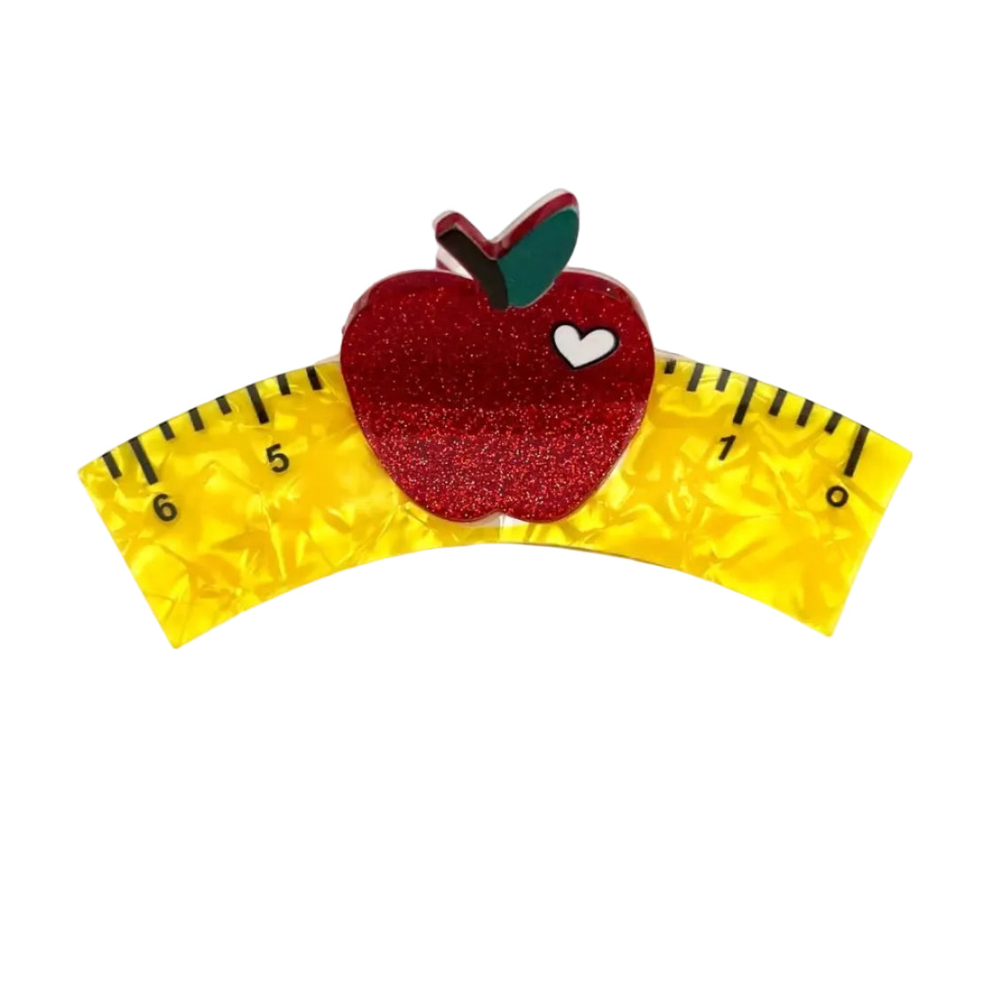 Back-to-School Ruler Claw Clip