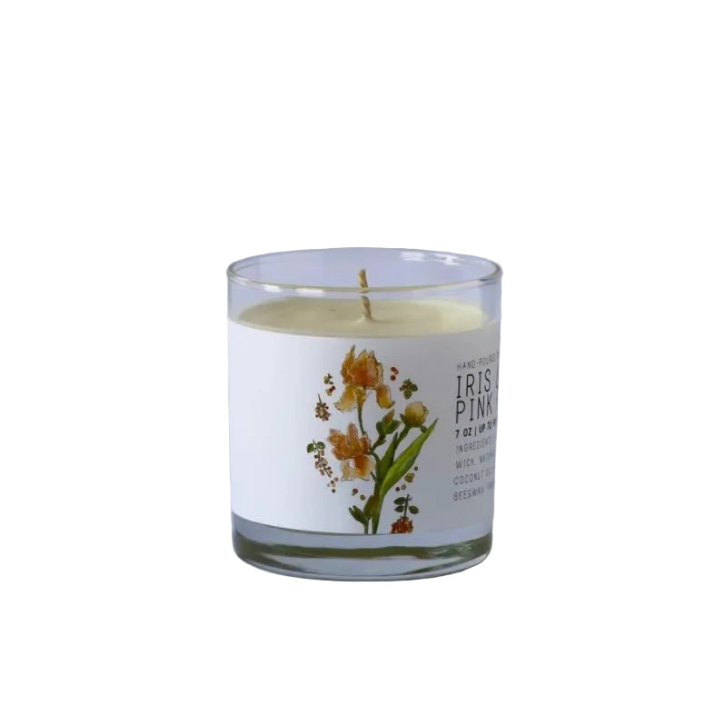 Iris and Pink Peppercorn Natural Candle
