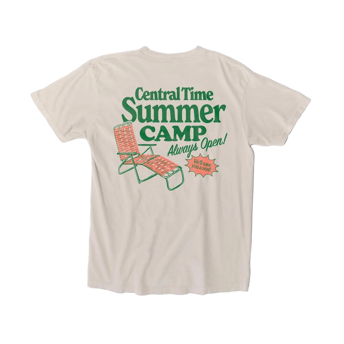 Central Time Summer Camp Lawn Chair Tee