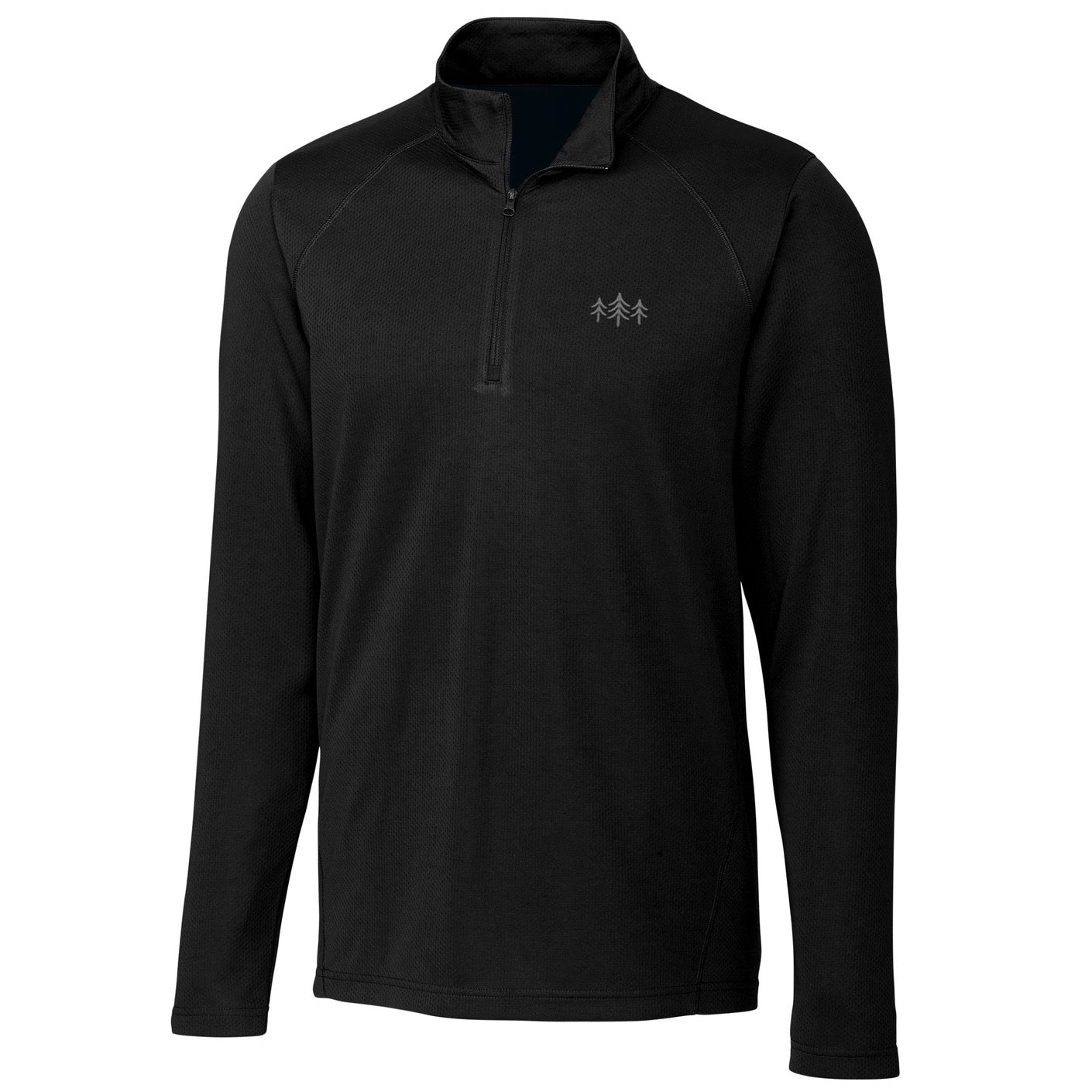 TriPine Quarter Zip - Black