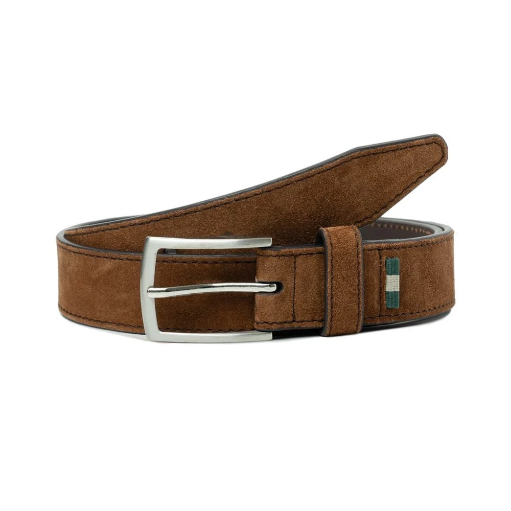 Milwaukee Boot Co. Vogel Dress Belt - Brown Suede
