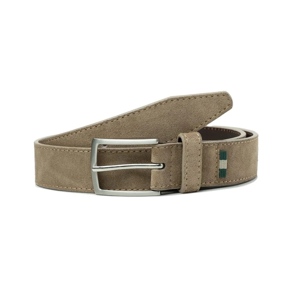 Milwaukee Boot Co. Vogel Dress Belt - Taupe Suede