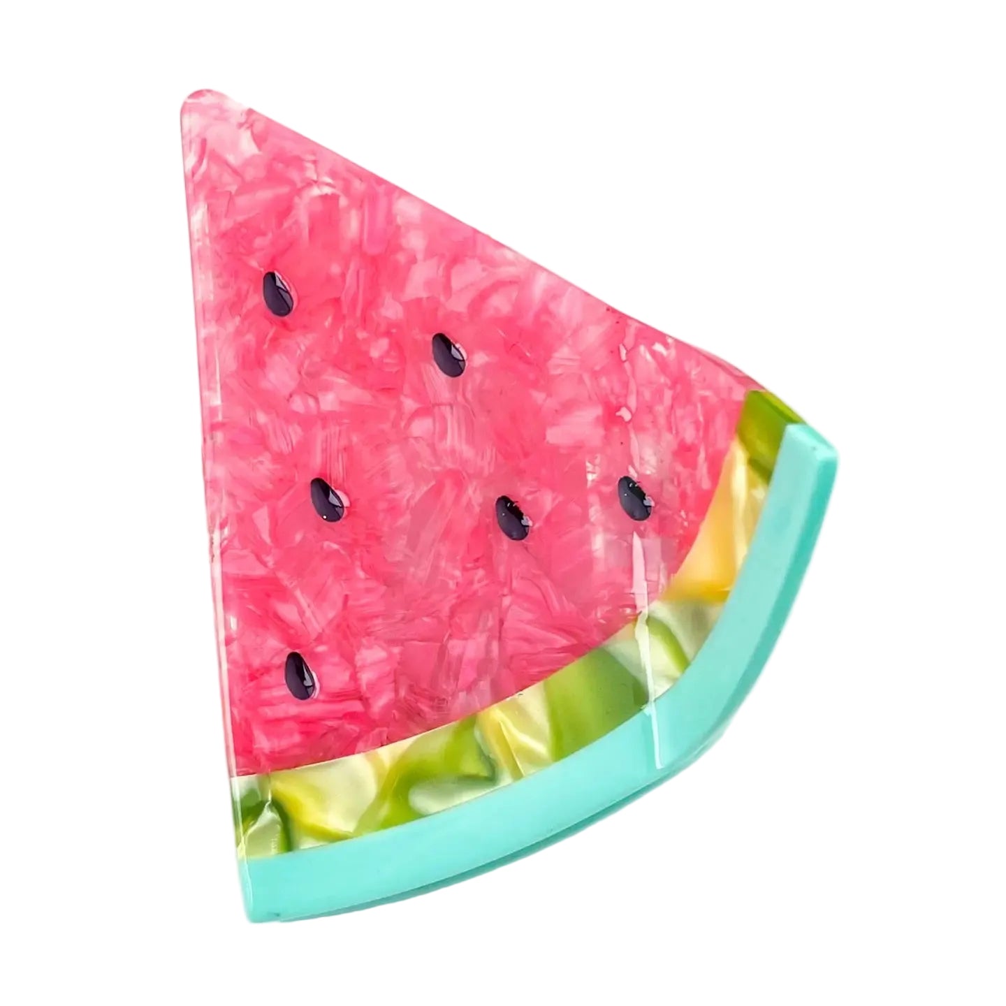 Watermelon Slice Claw Clips