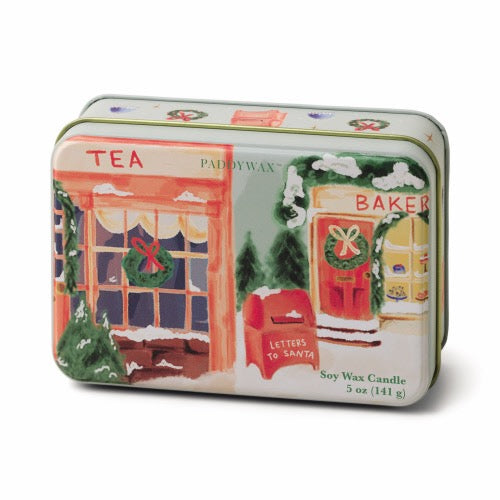 Vintage Holiday Tin Candle - Sweet Orange + Fir