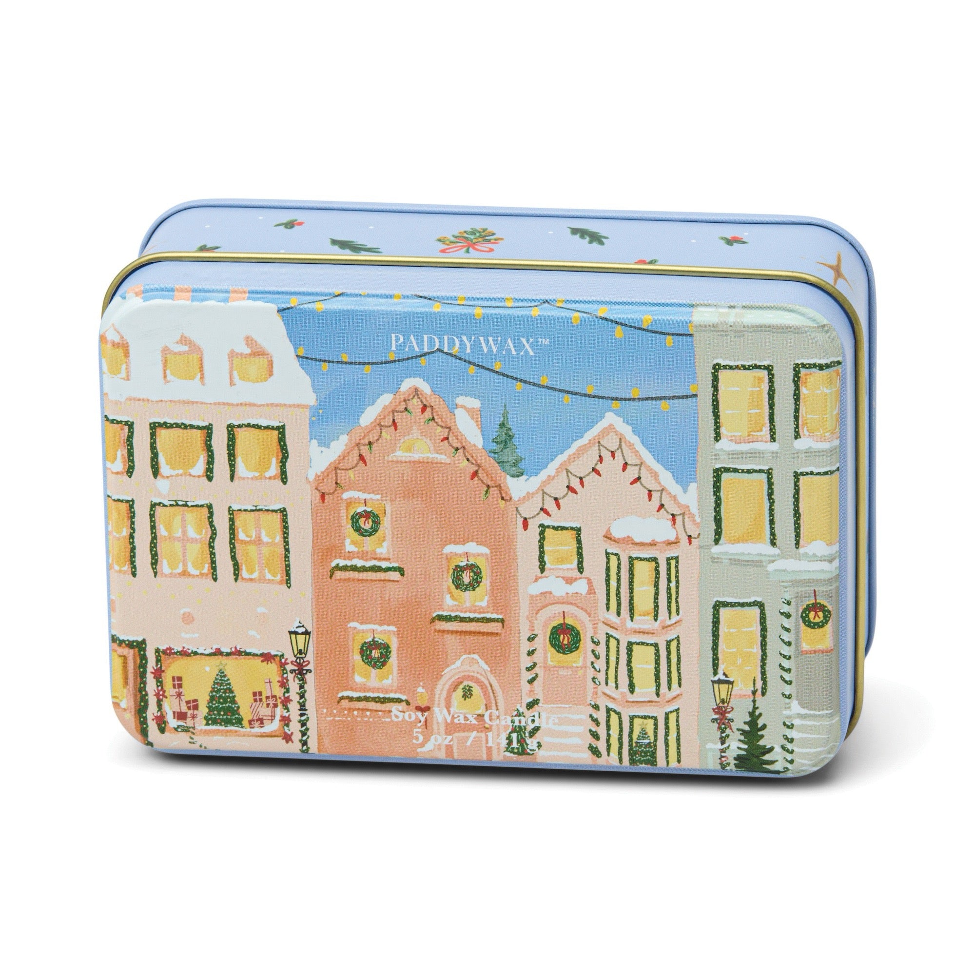 Vintage Holiday Tin Candle - Gingerbread + Vanilla