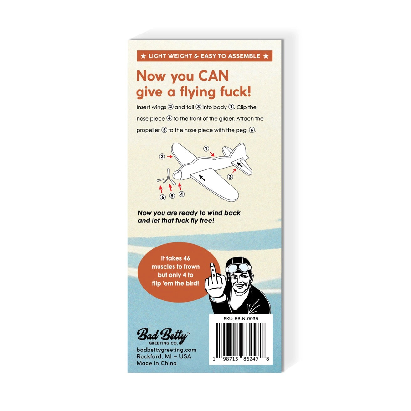 Novelty Flying Fuck Foam Glider