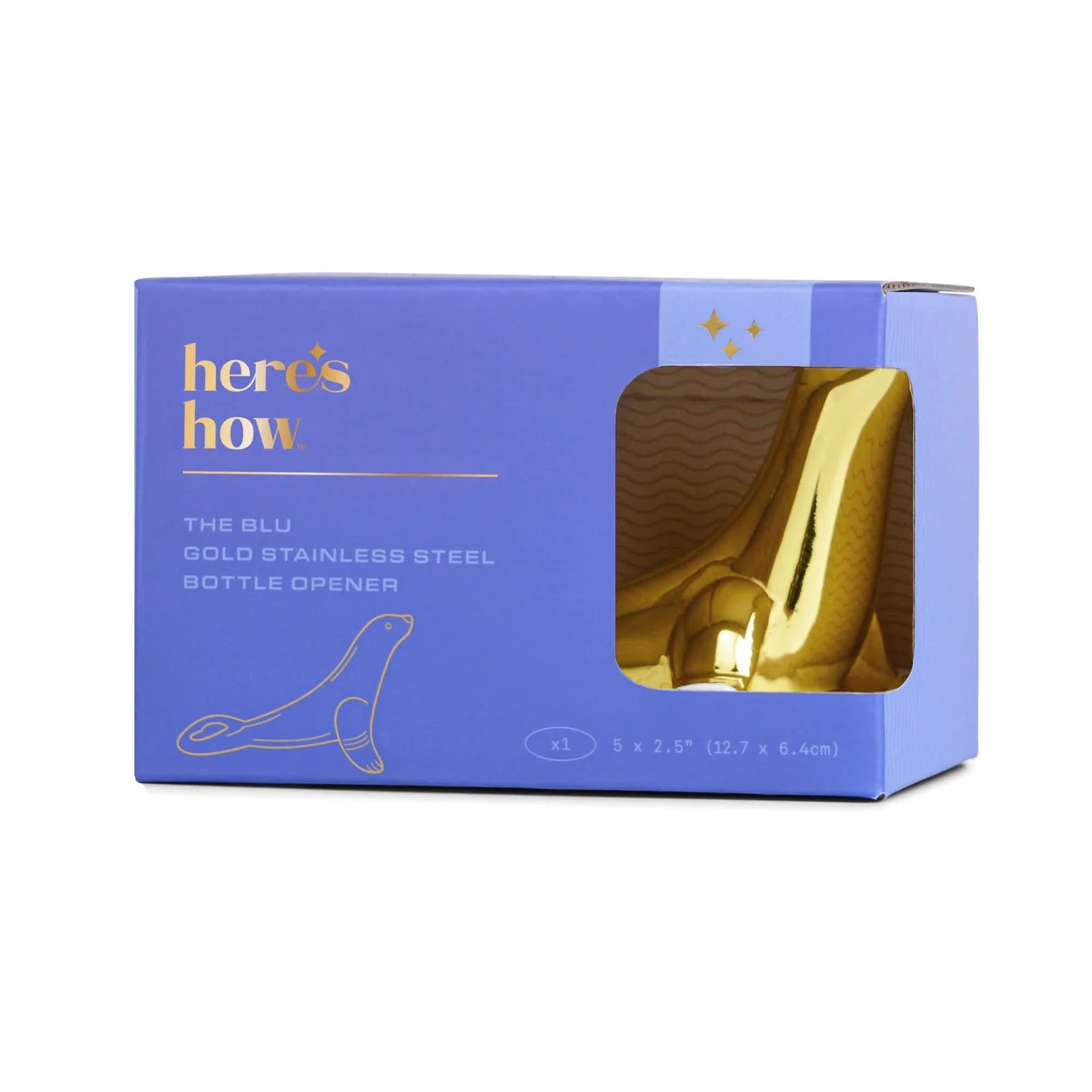 Here's How Blu Gold Stainless Steal Seal Bottle Opener