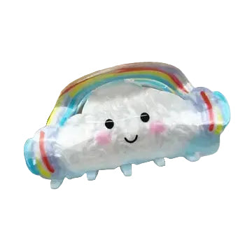 Rainbow Cloud Claw Clip