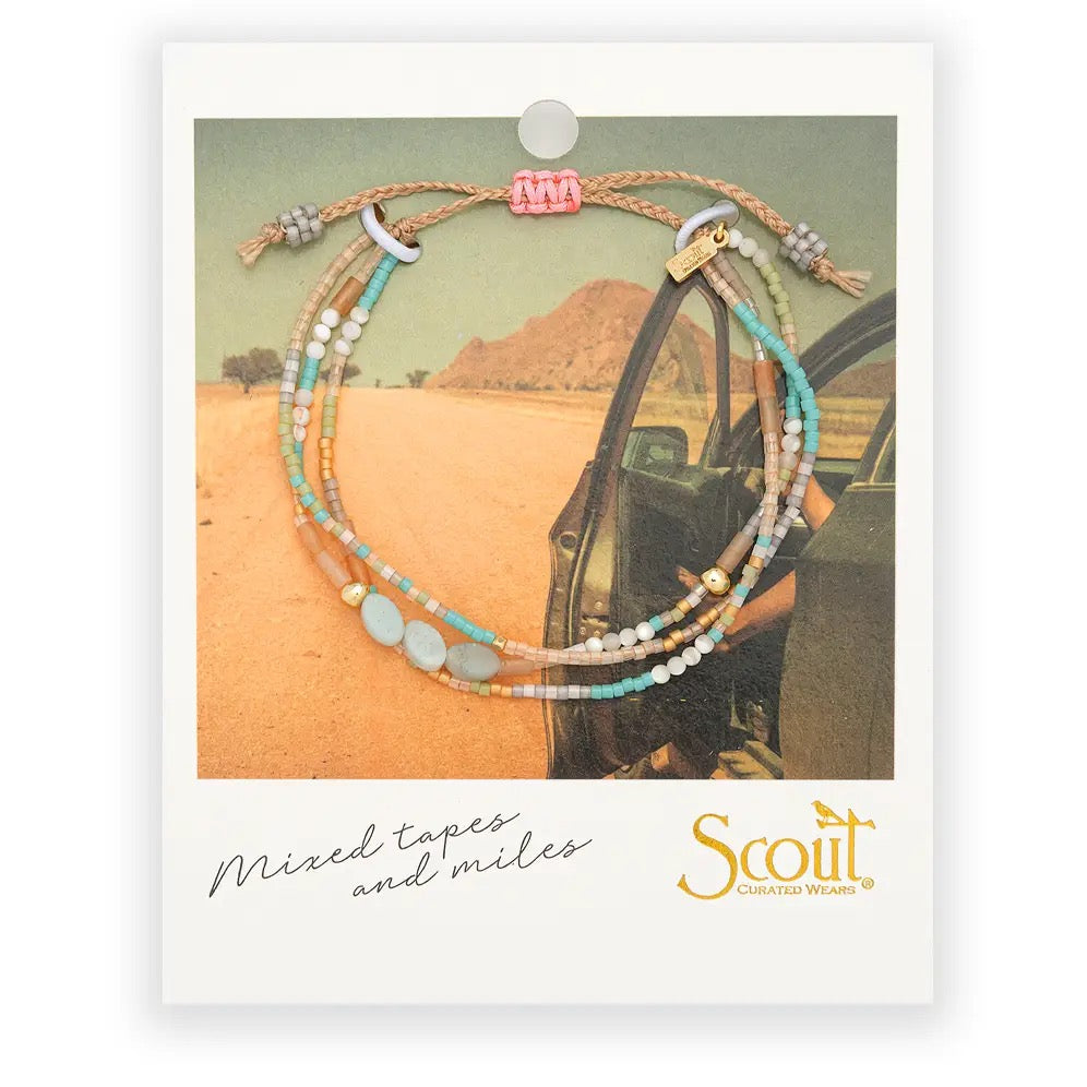 Mixed Media Bracelet - Mixed Tapes and Miles