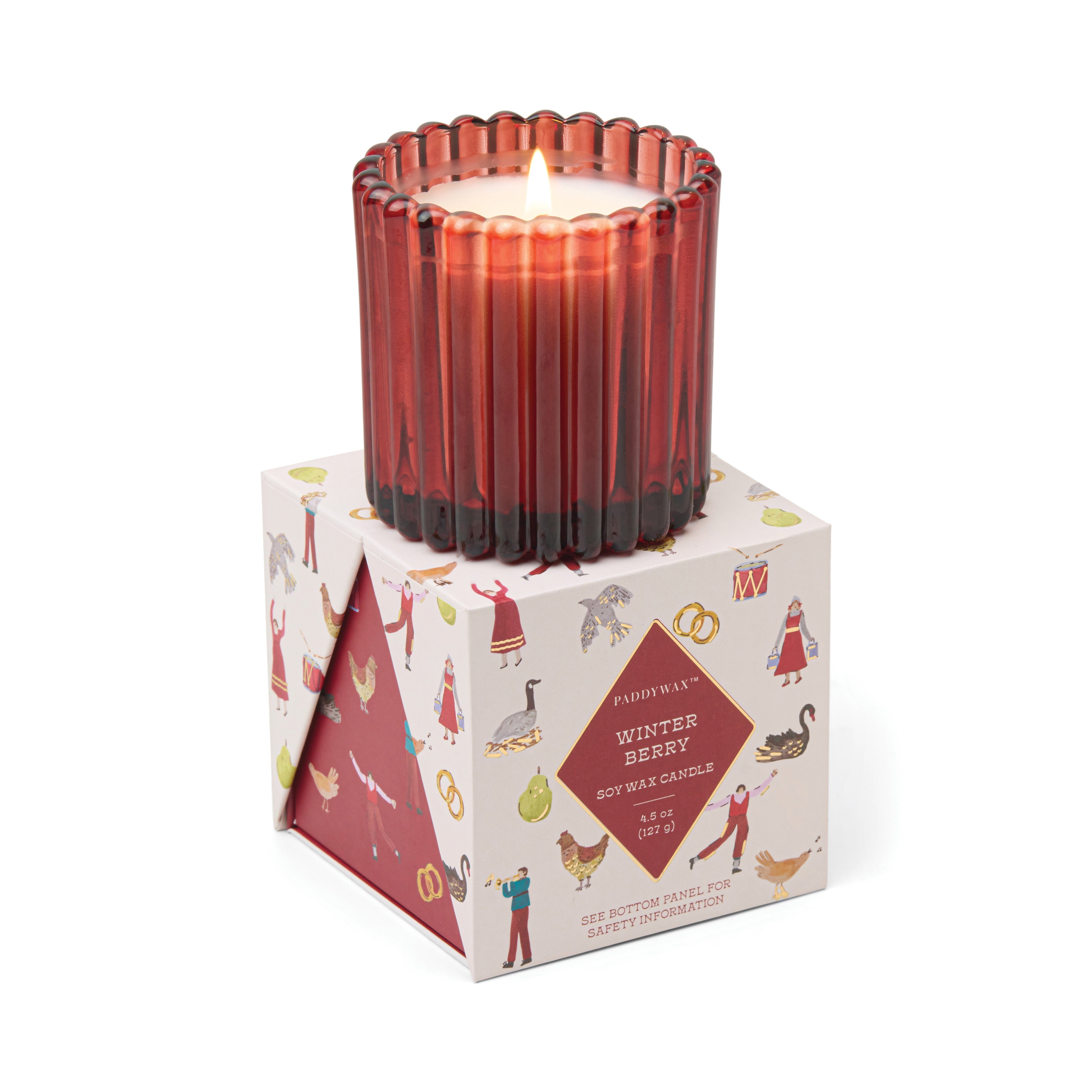 Winter Berry Candle in Holiday Gift Box