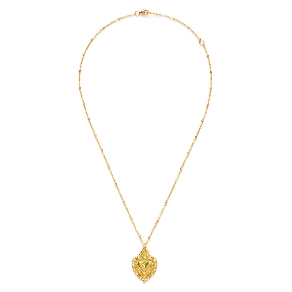 Flame of Love Heart Necklace