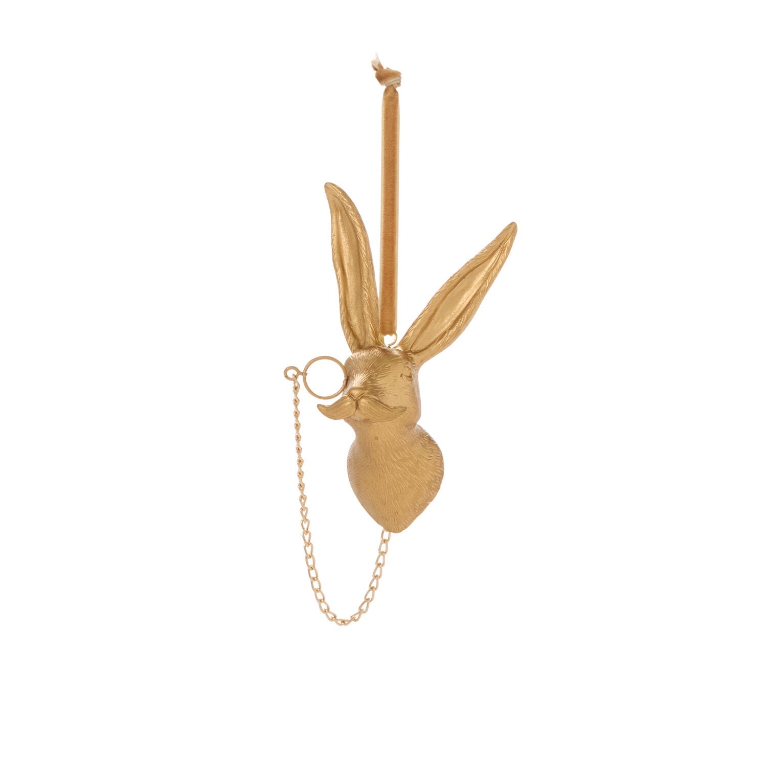 Golden Hare Monocle Ornament