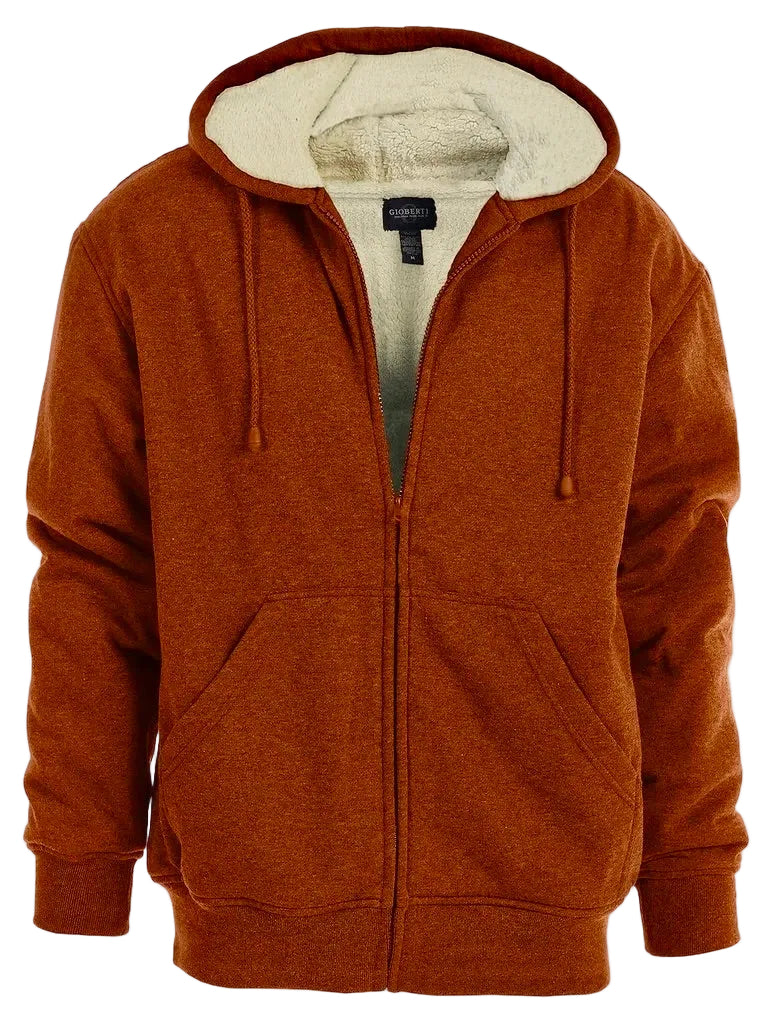 Sherpa Lined Hoodie - Copper