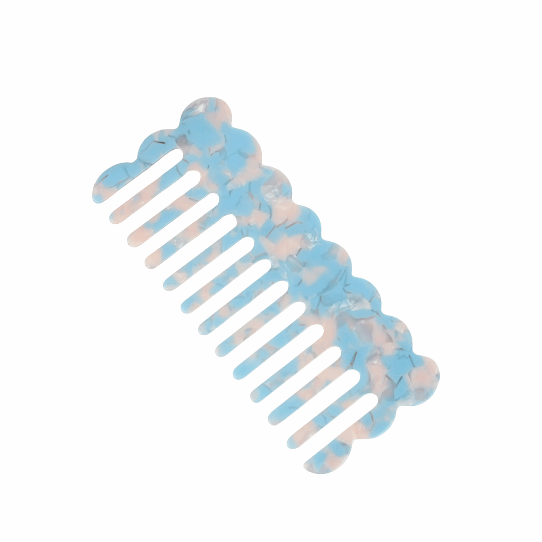 Multicolor Acetate Wide-Tooth Comb