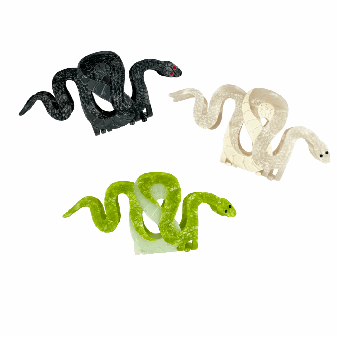 Snake Hair Claw Clips