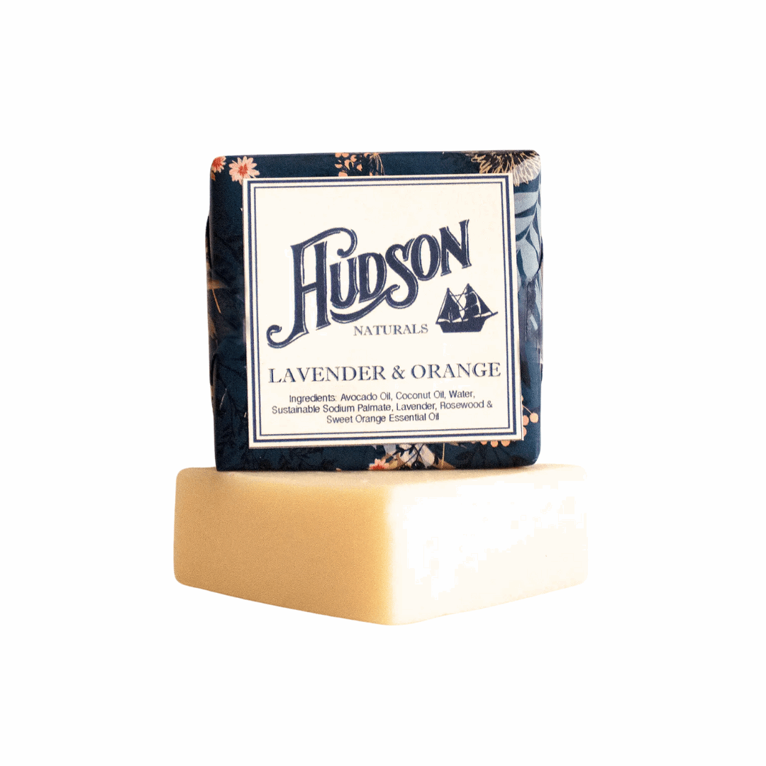 Hudson Naturals Lavender Orange Bar Soap