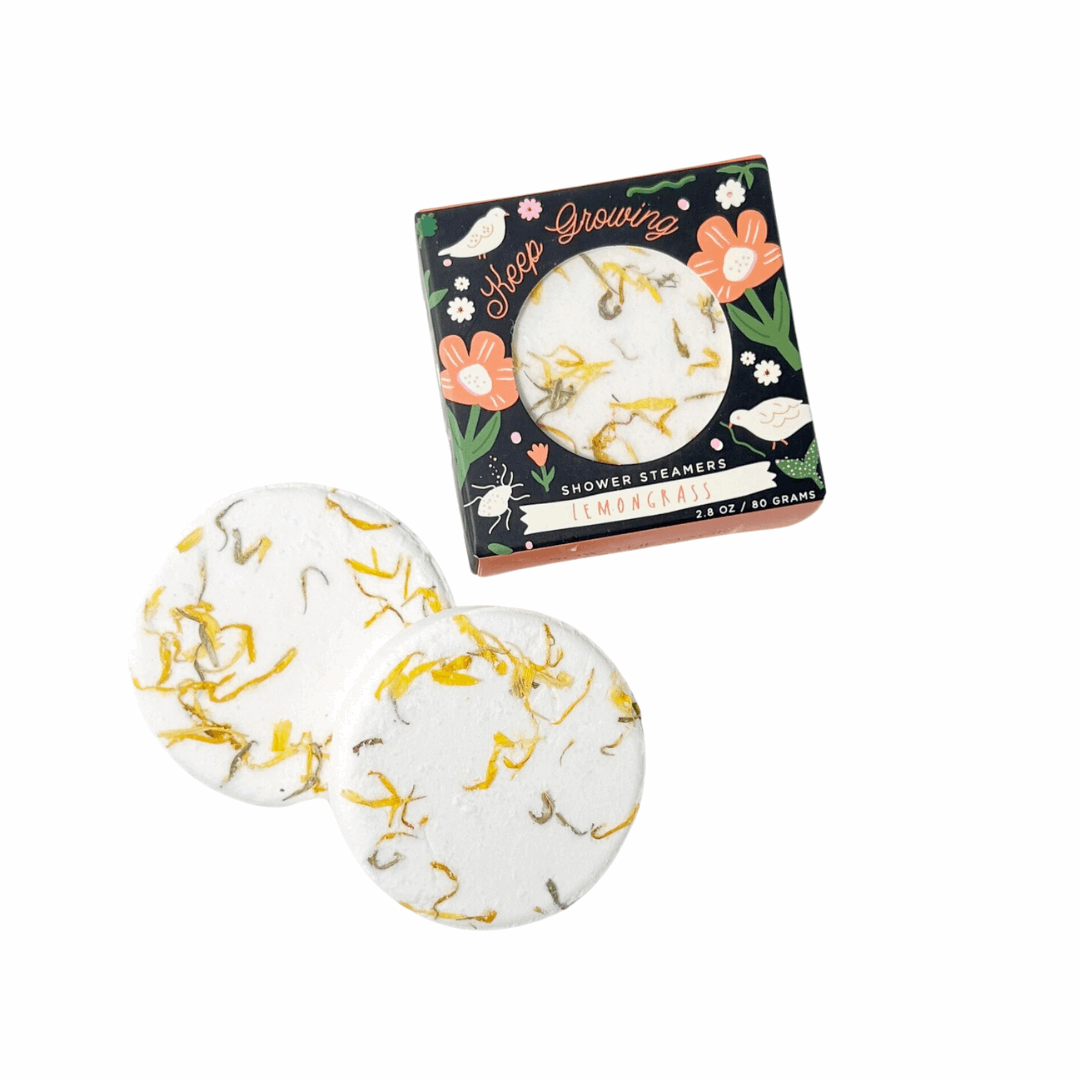Keep Growing Lemongrass Shower Steamer Set