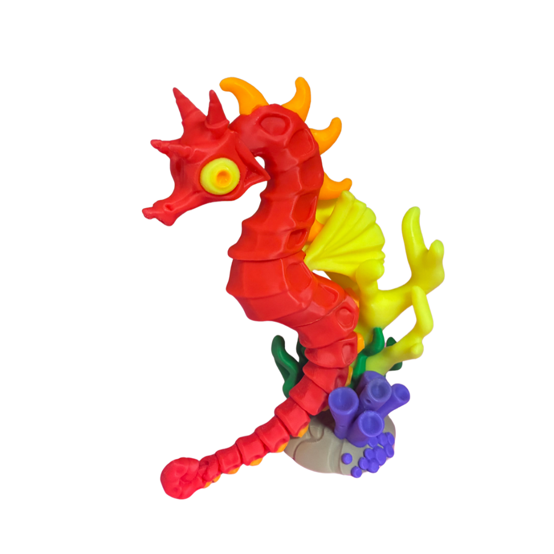 3D Sea Horse and Coral Fidget Set
