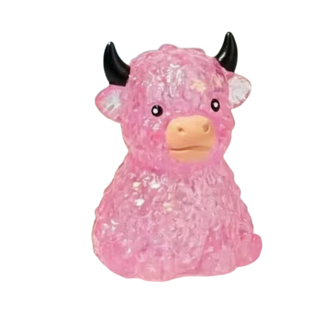 Highland Cow Squishy - Pink