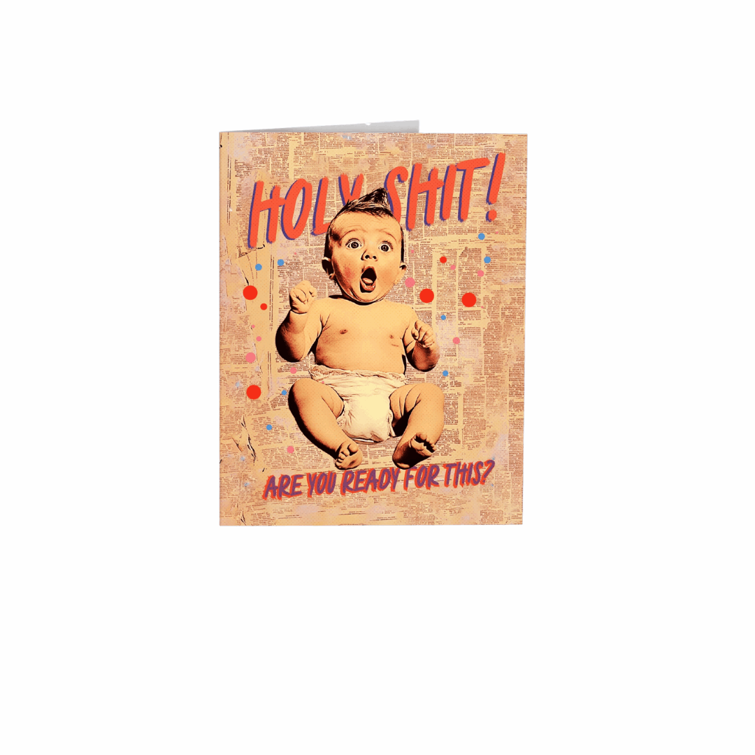 Holy Shit New Baby Card