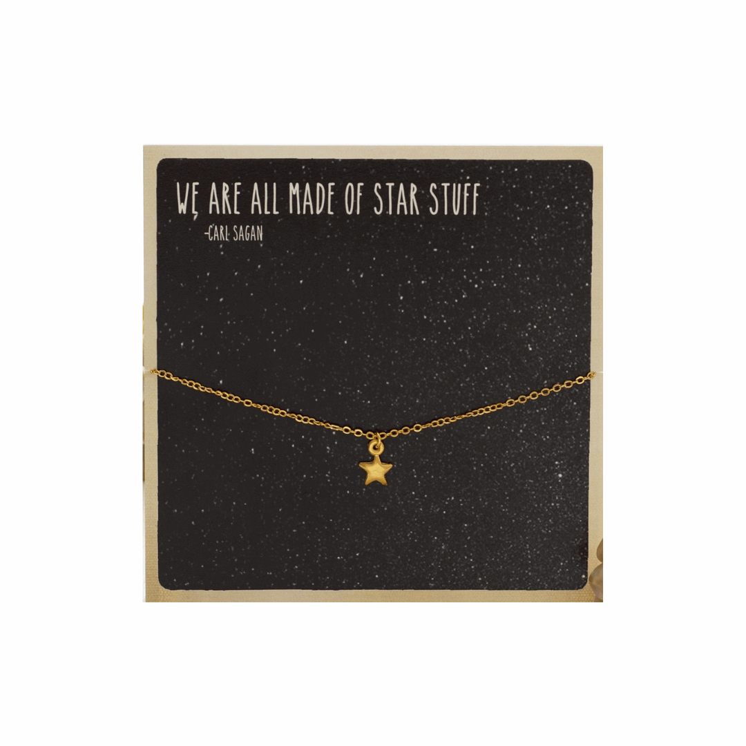 We Are All Made of Star Stuff Carded Necklace
