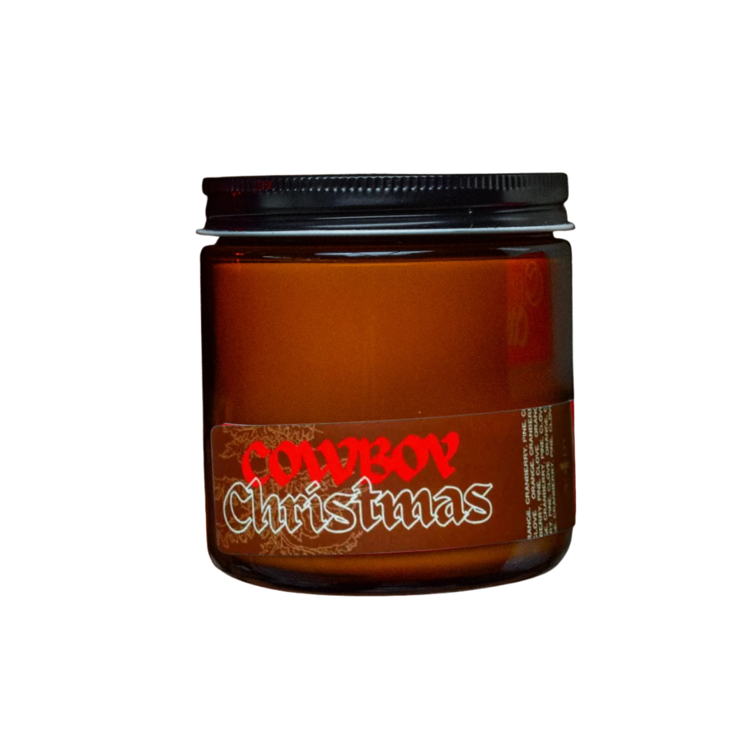 Cowboy Christmas - Orange, Cranberry & Pine Candle
