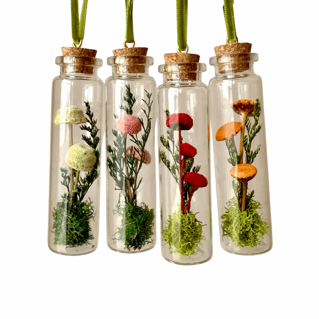 Mushroom Terrarium Ornament
