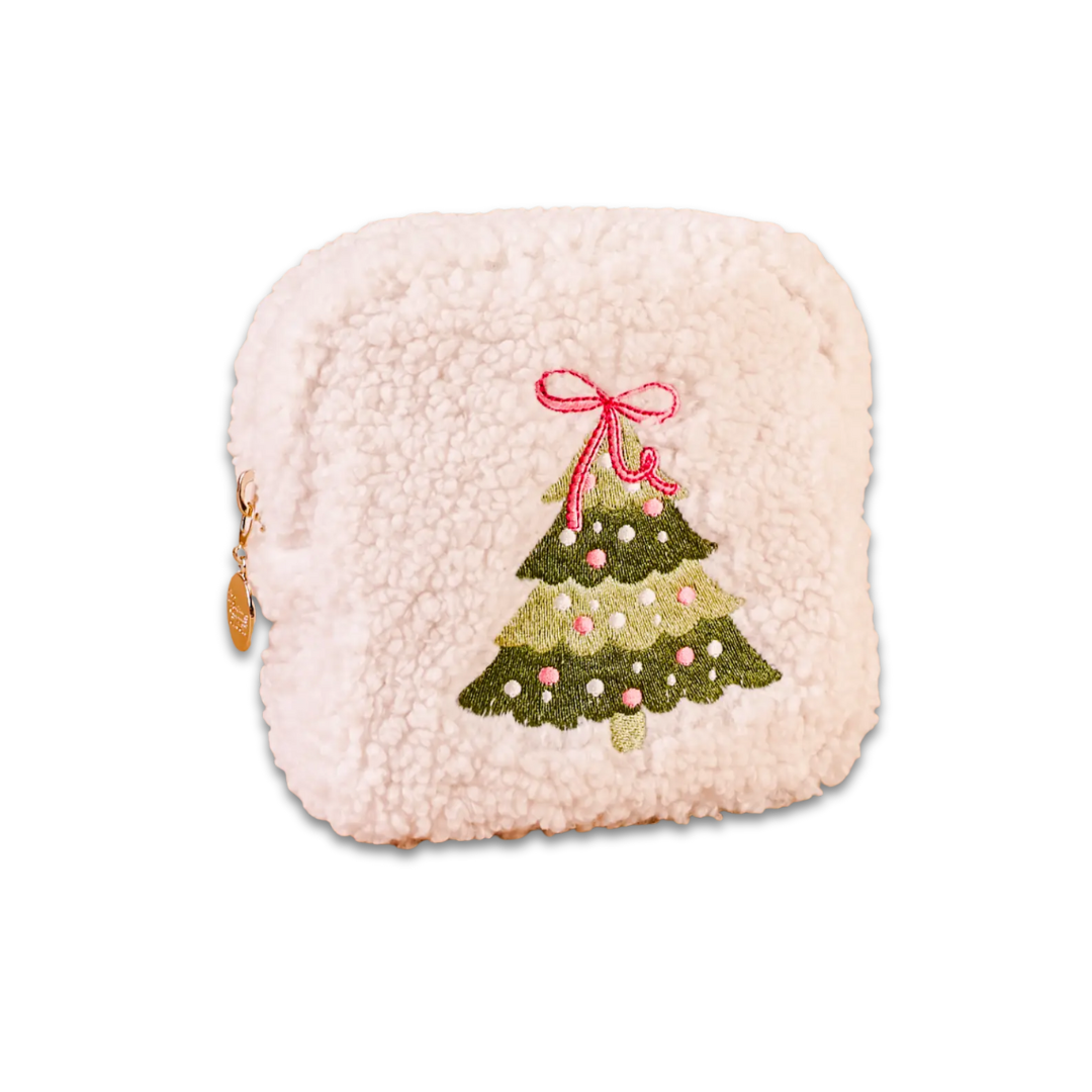 Twinkling Tree Teddy Pouch