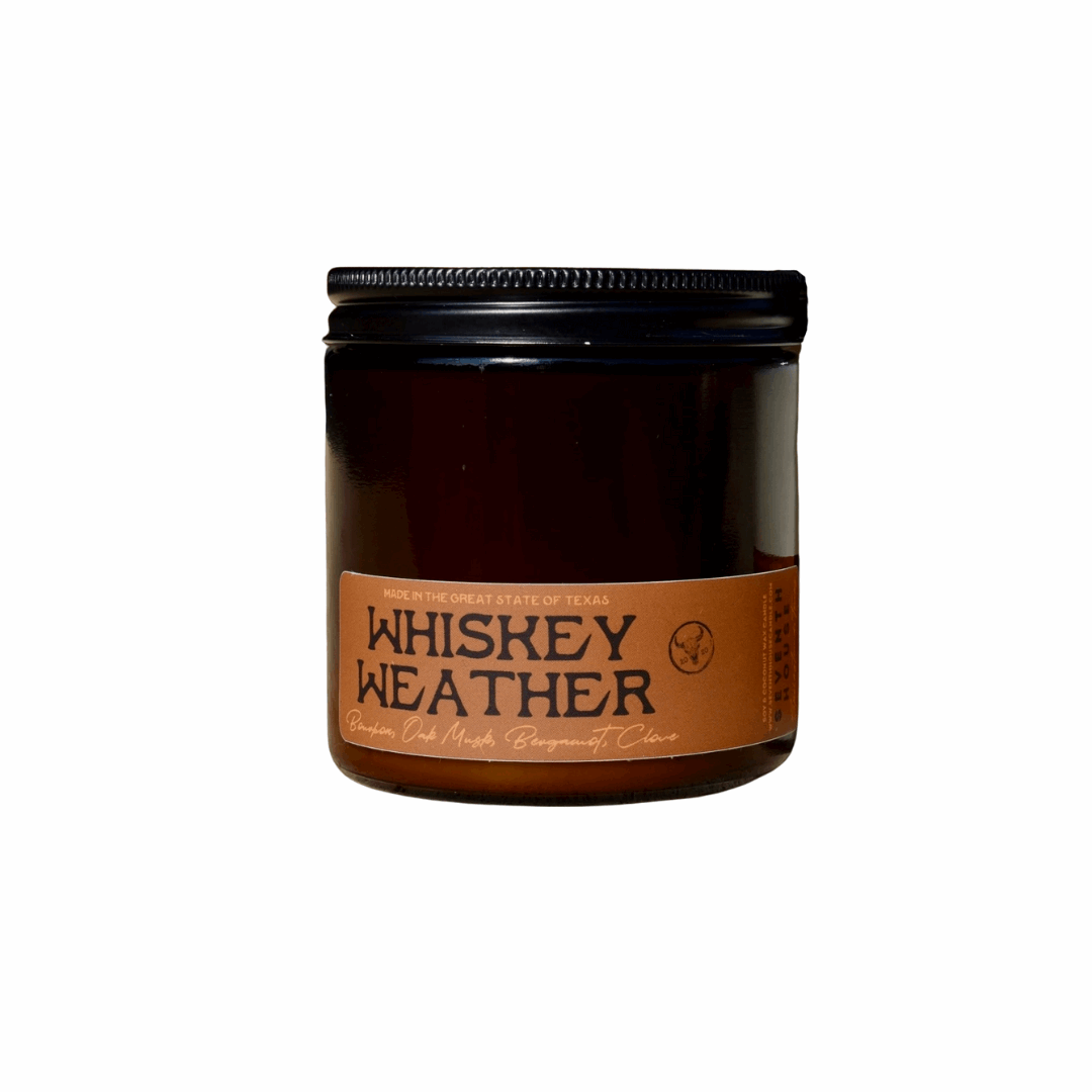 Whiskey Weather - Bourbon, Oak Moss, Bergamot + Clove Candle