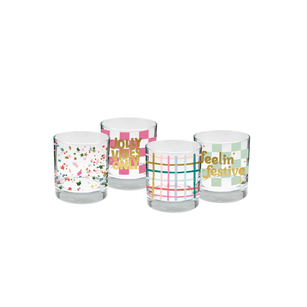 Holiday Rocks Glass Set