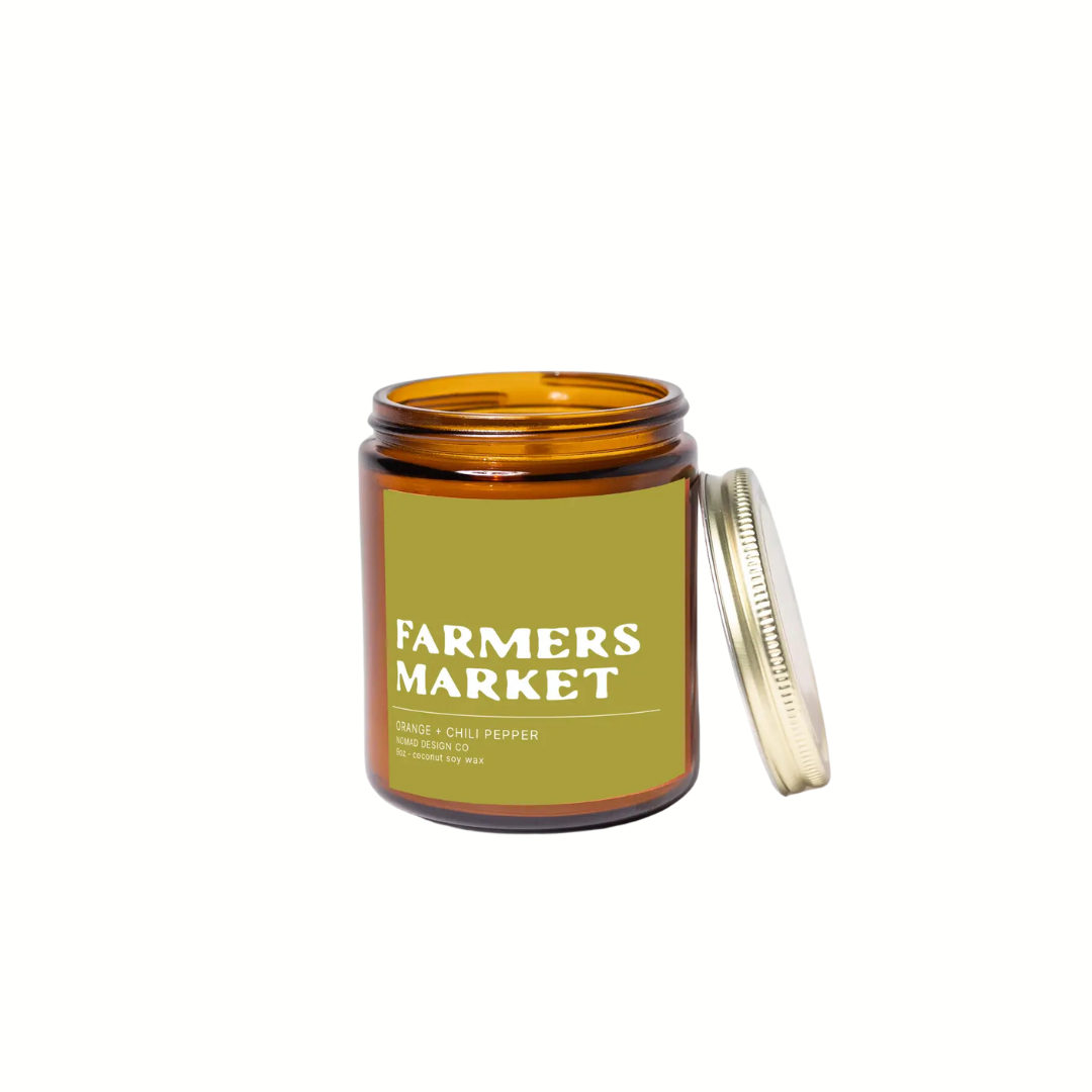 Farmers Market - Orange and Chili Pepper Candle