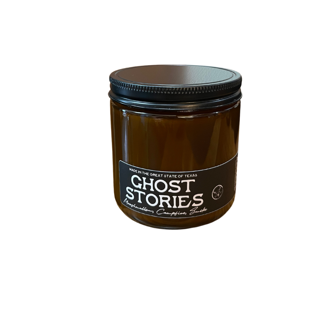 Ghost Stories Marshmallow and Campfire Candle