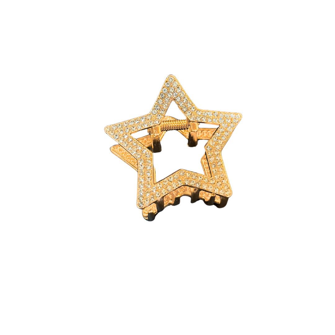 Rhinestone Star Claw Clip