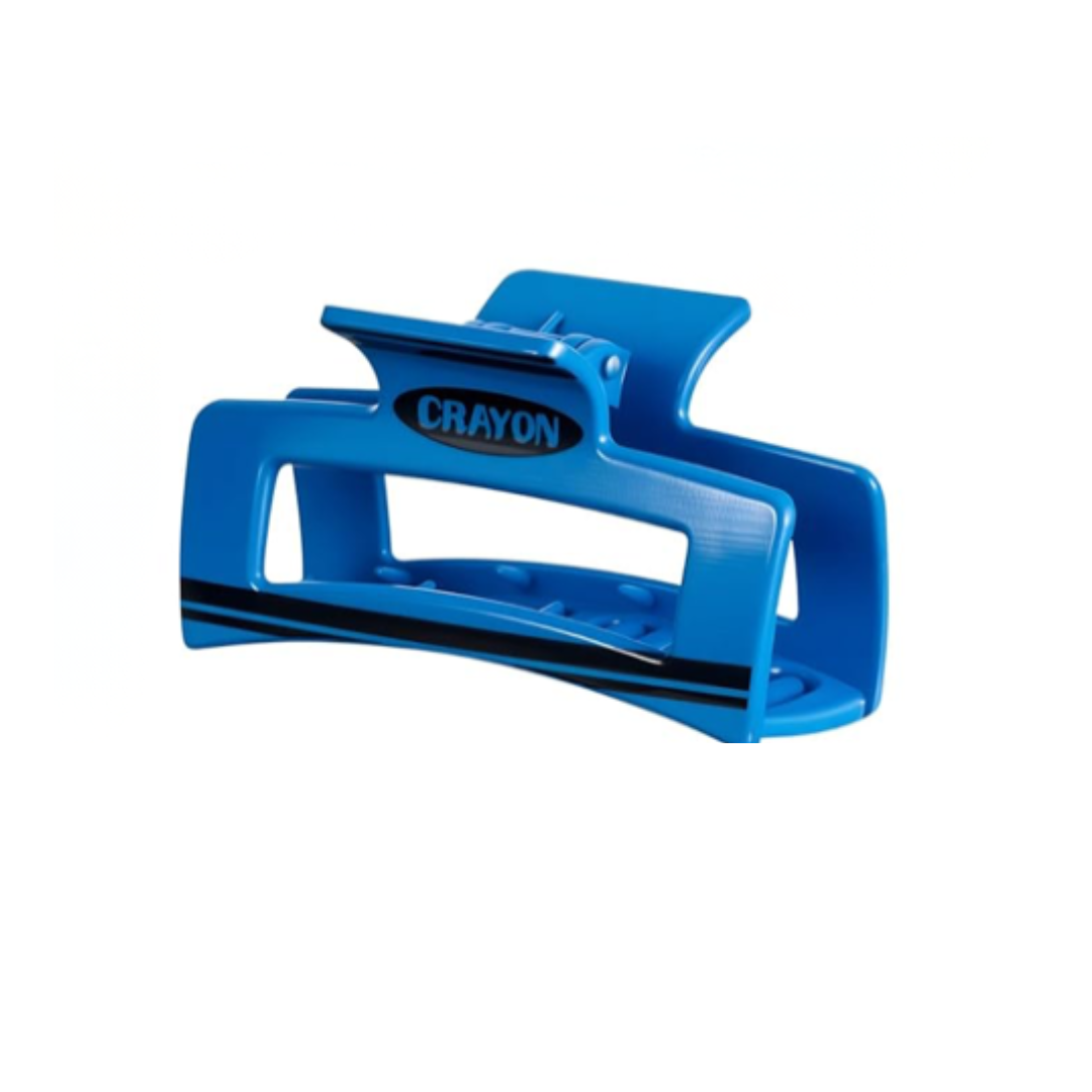 Blue Crayon Hair Claw Clip