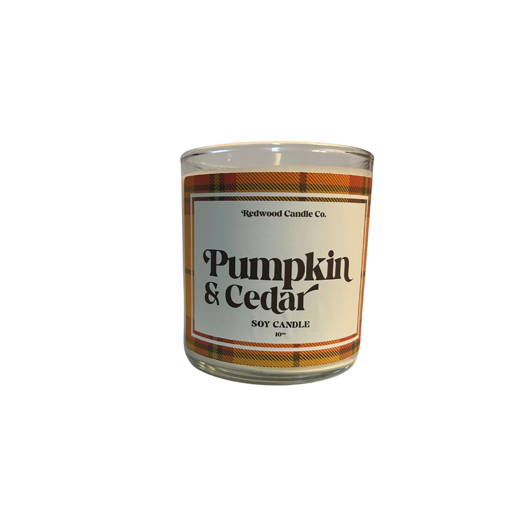 Pumpkin and Cedar Soy Candle