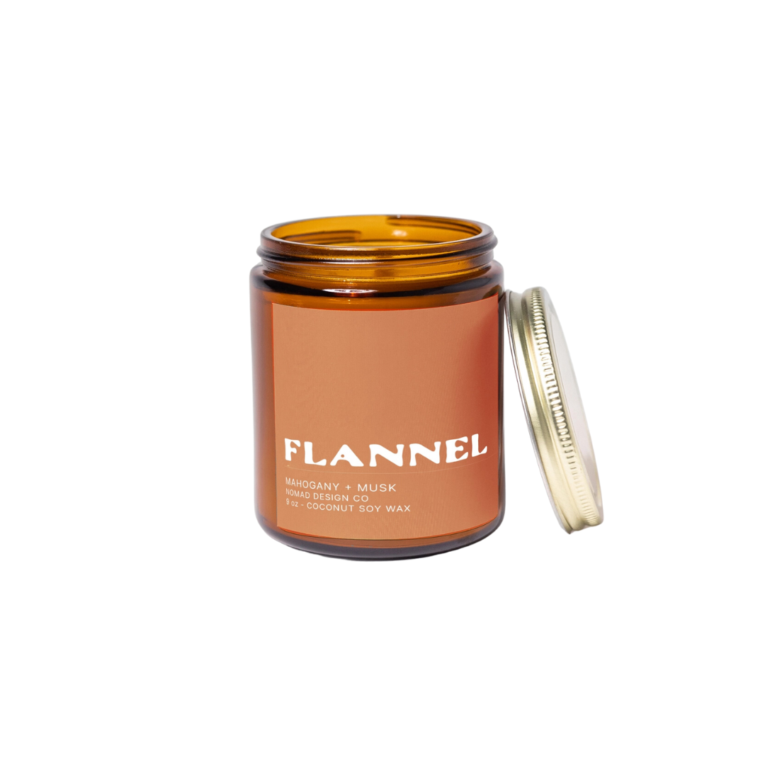 Flannel - Mahogany and Musk Candle