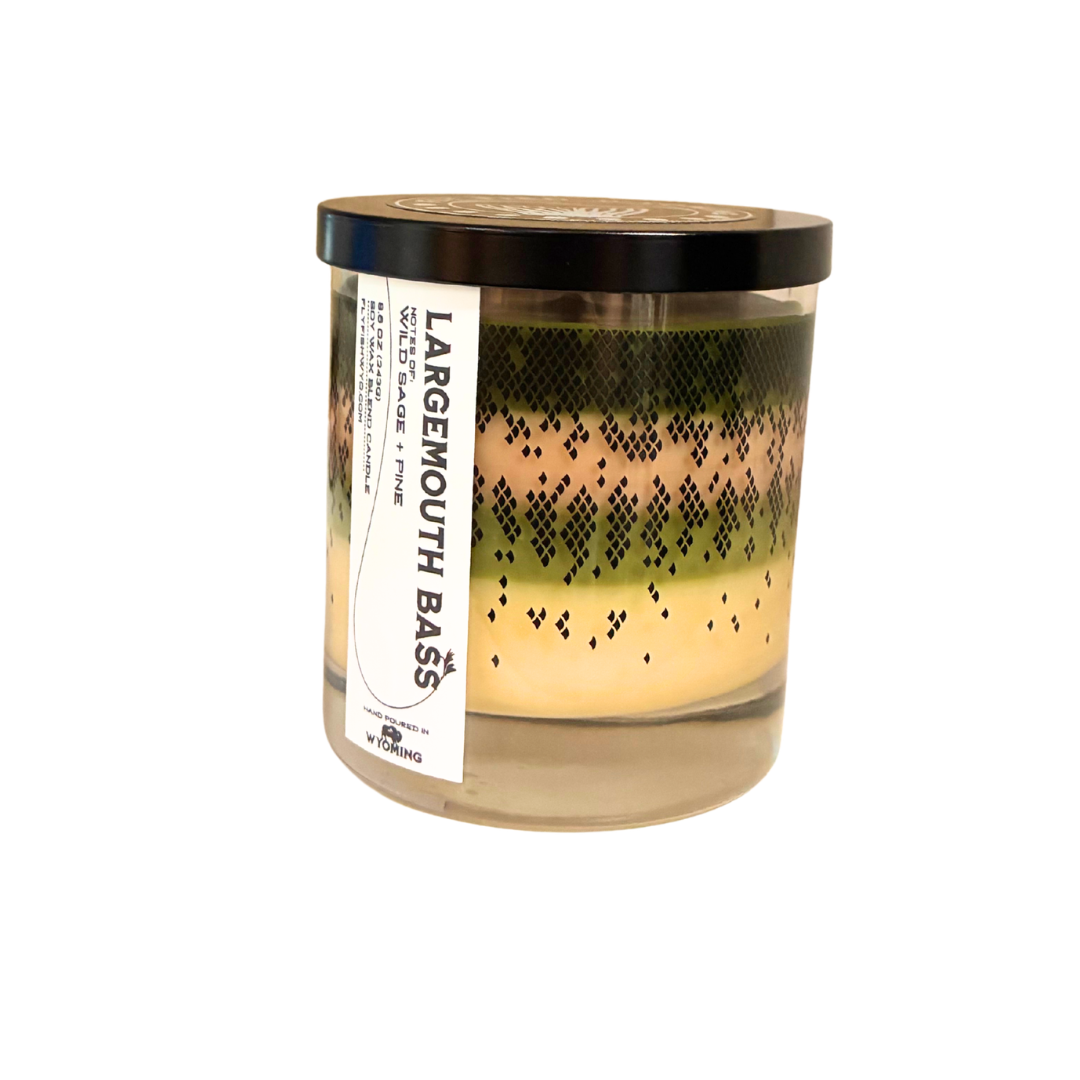 Large Mouth Bass Candle