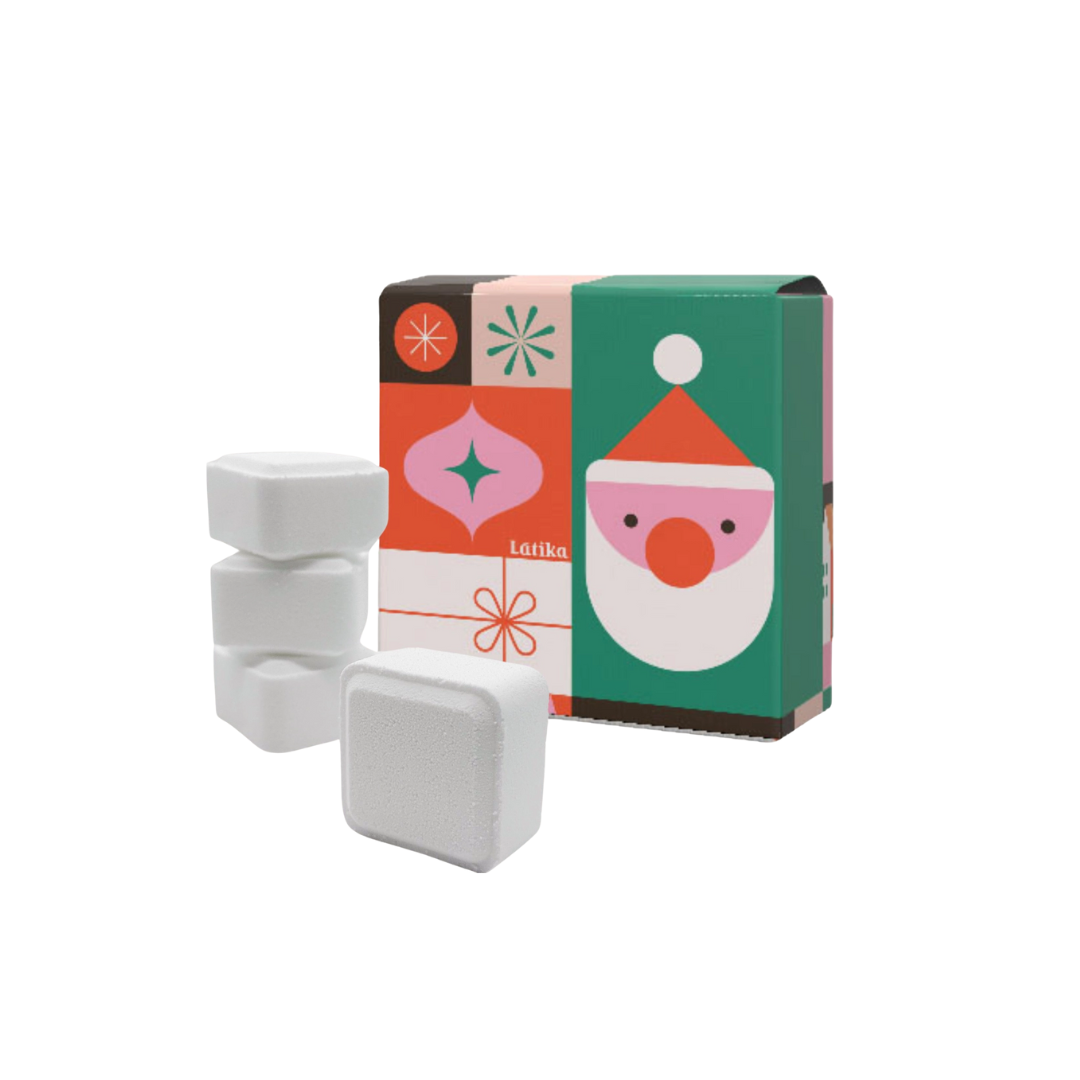 Geometric Santa Shower Steamer Set