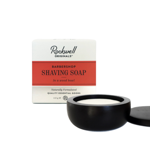 Rockwell Shaving Soap in Wood Bowl