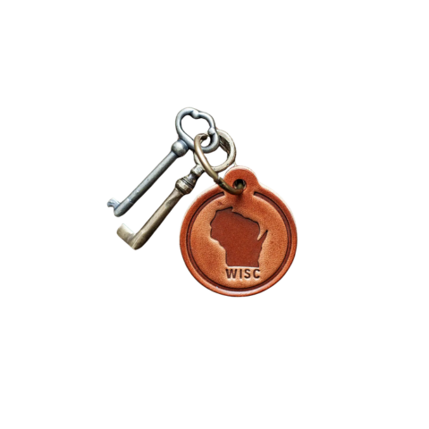 Wisconsin Leather keychain