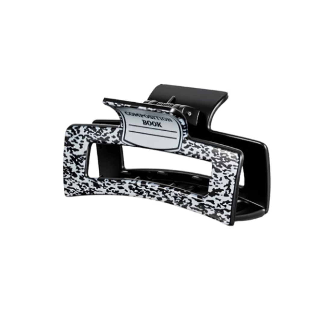 Composition Notebook Hair Claw Clip