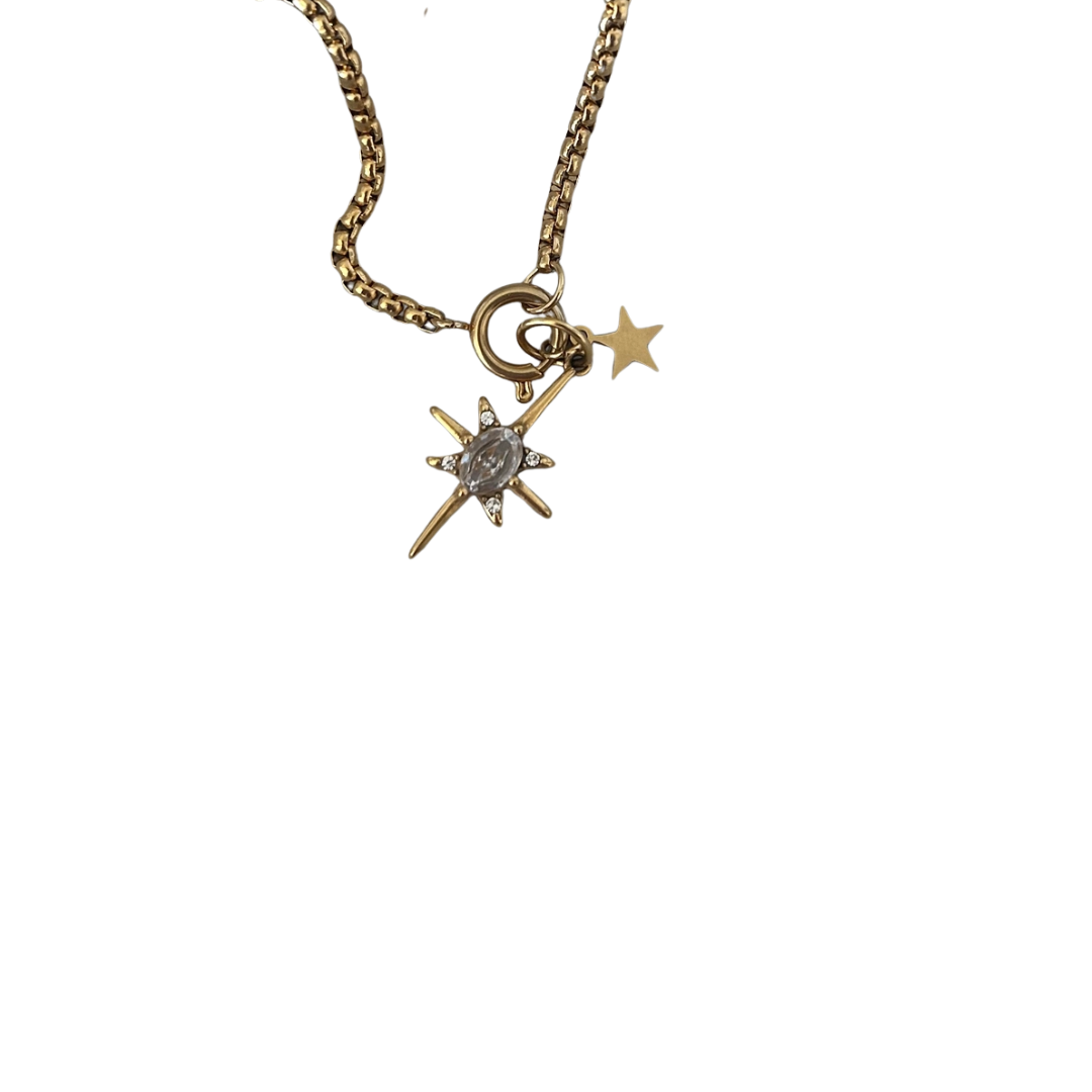 Stars Removable Charms Pendants Necklace
