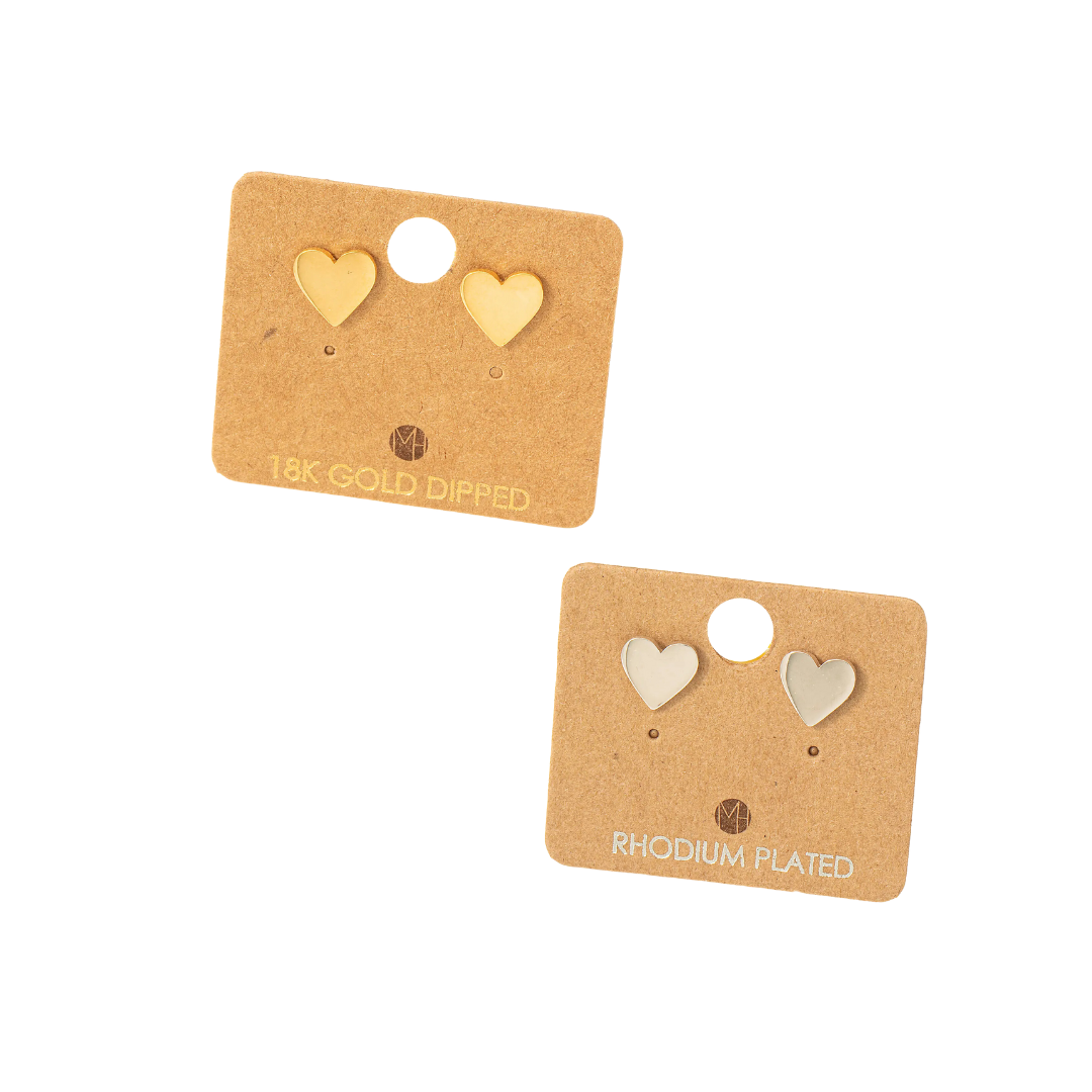 Mini Heart Stud Earrings