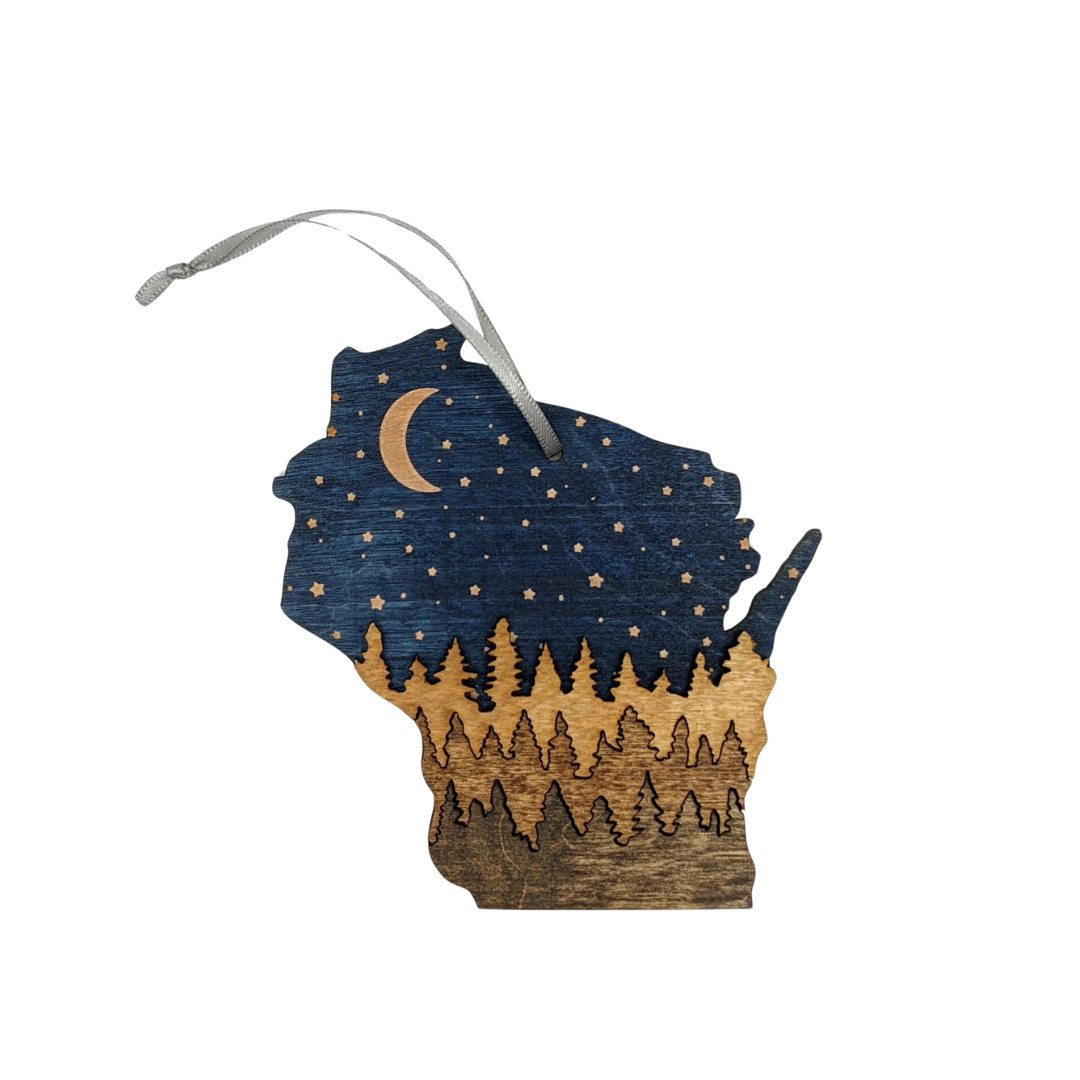 Wisconsin Night Sky Ornament