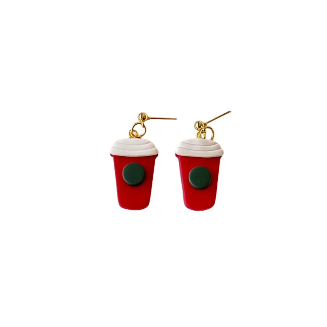 Holiday Spice Latte Earrings