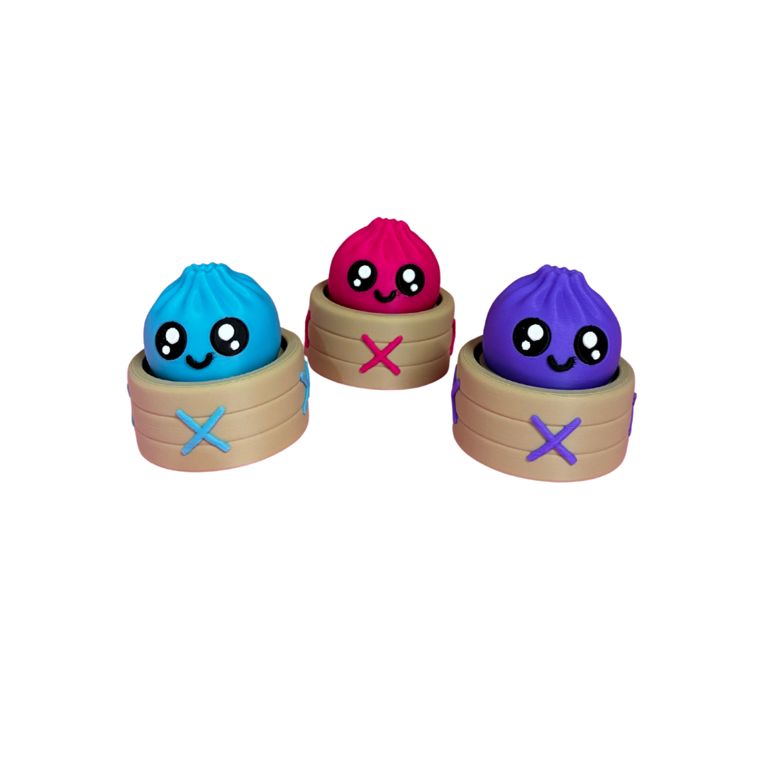 3D Dumpling Fidget Clicker