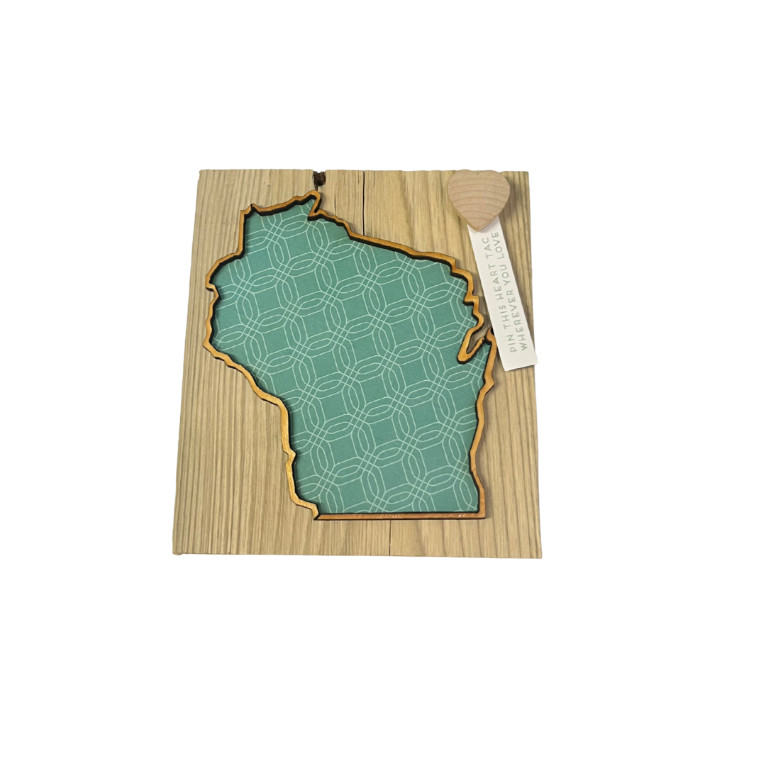 Love Where You Live Wall Art - Wisconsin