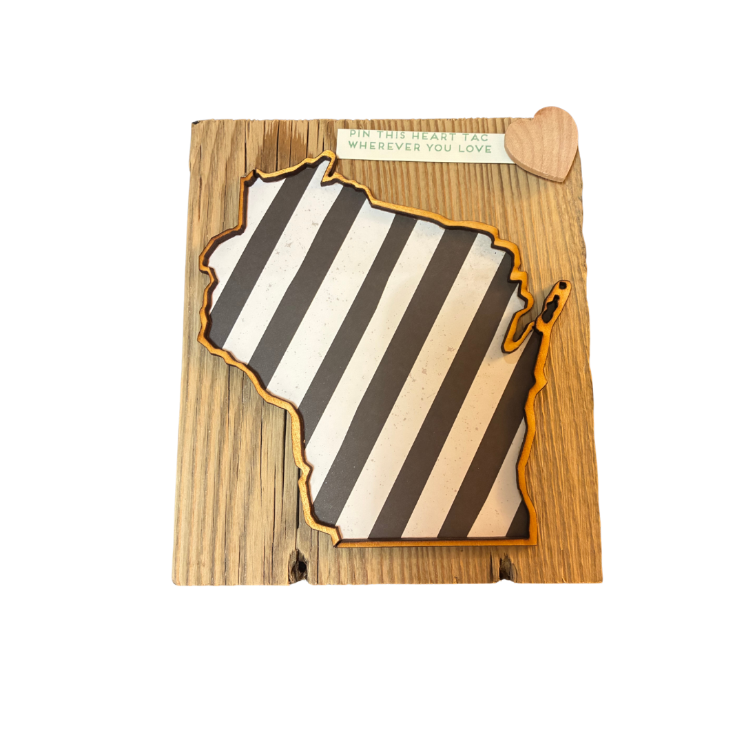 Love Where You Live Wall Art - Wisconsin