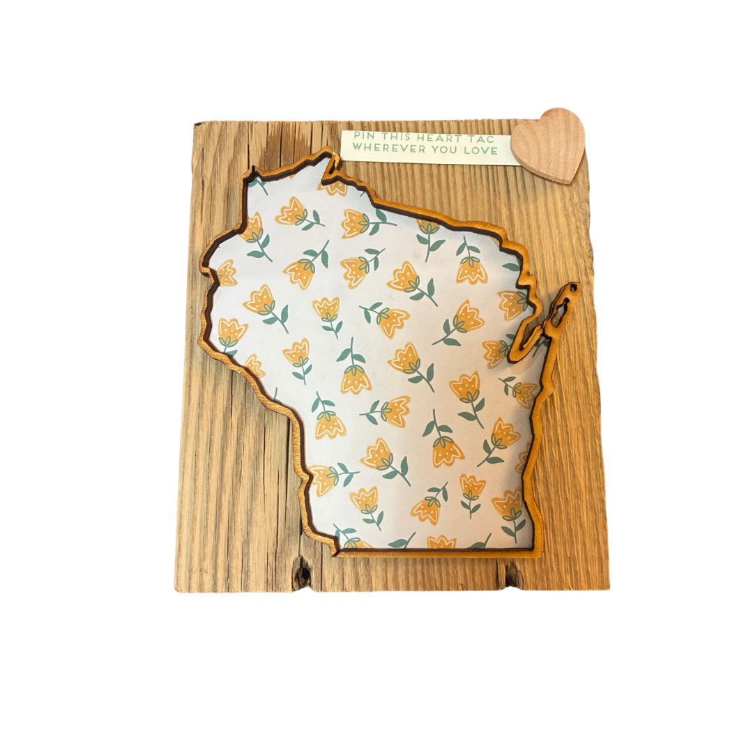 Love Where You Live Wall Art - Wisconsin